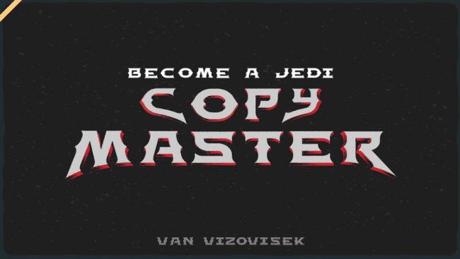 Van Vizovisek – Become a Jedi Copy Master