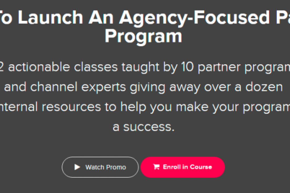 Alex Glenn – How To Launch an Agency-Focused Partner Program