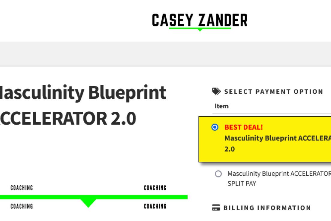 Casey Zander – Masculinity Blueprint ACCELERATOR 2.0