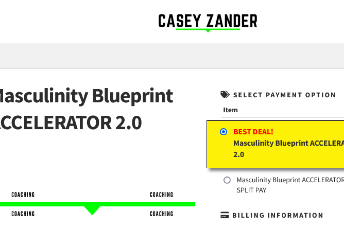 Casey Zander – Masculinity Blueprint ACCELERATOR 2.0