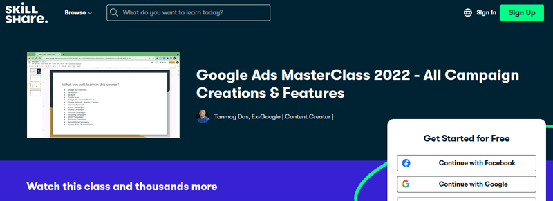 Google Ads MasterClass 2022 - All Campaign Creations & Features