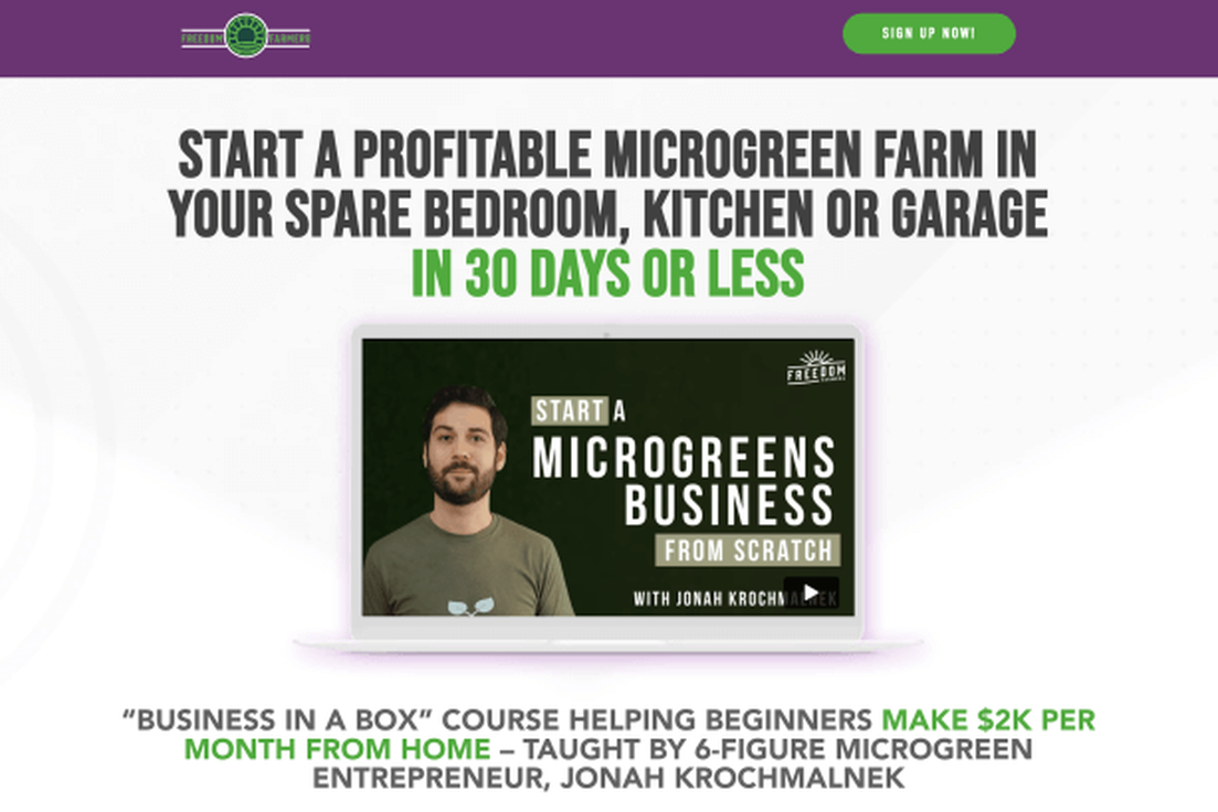 Freedom Farmers – Start A Microgreens Business From Scratch