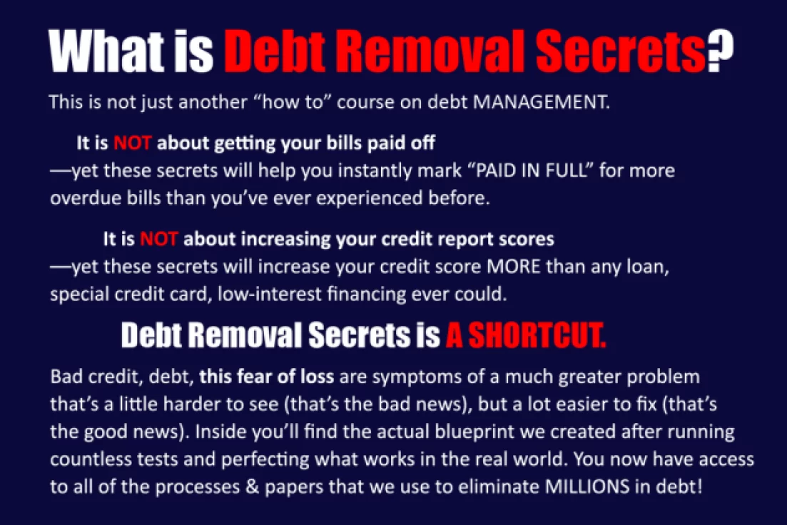 Private Wealth Academy – Debt Removal Secrets